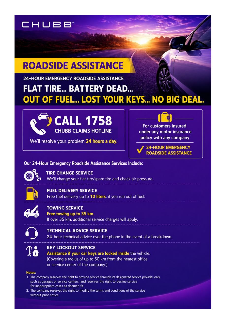 Chubb Roadside Assistance